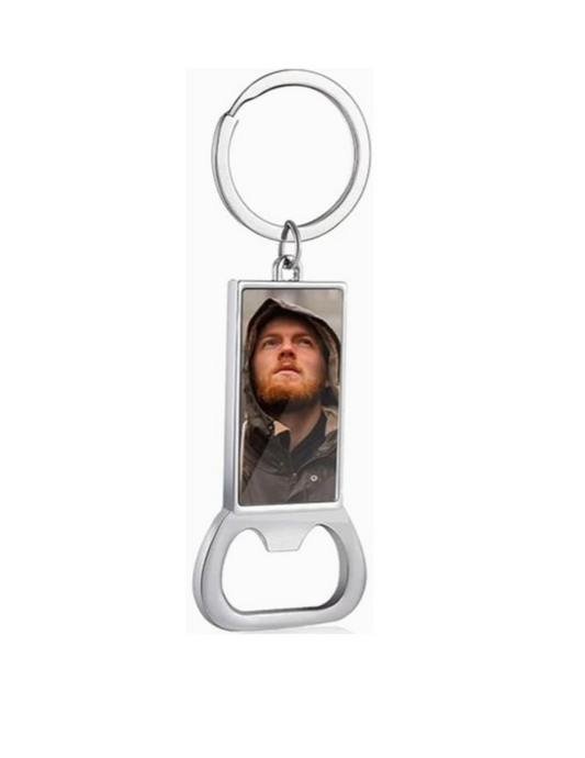 photo keychain bottle opener